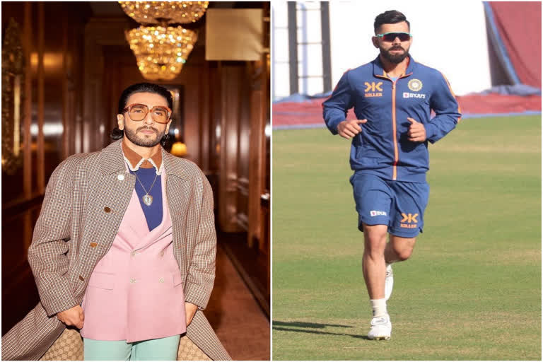 Ranveer Singh replaces Virat Kohli ETV Bharat