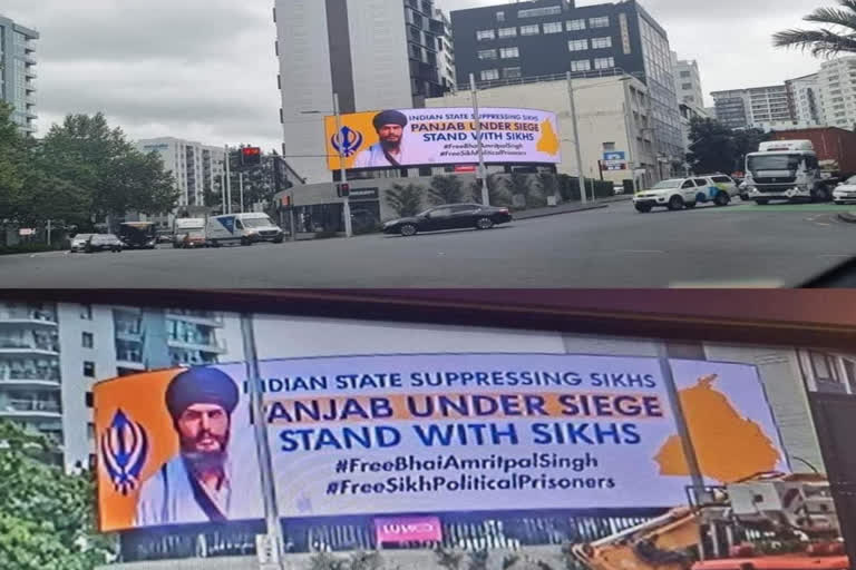 New Zealand came in favor of Amritpal, posters of Amritpal were put up everywhere