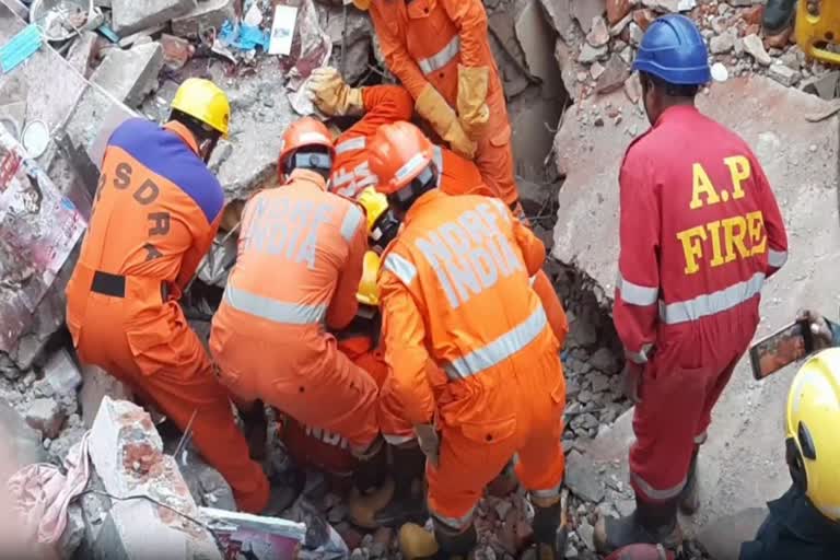 Visakhapatnam Building collapsed