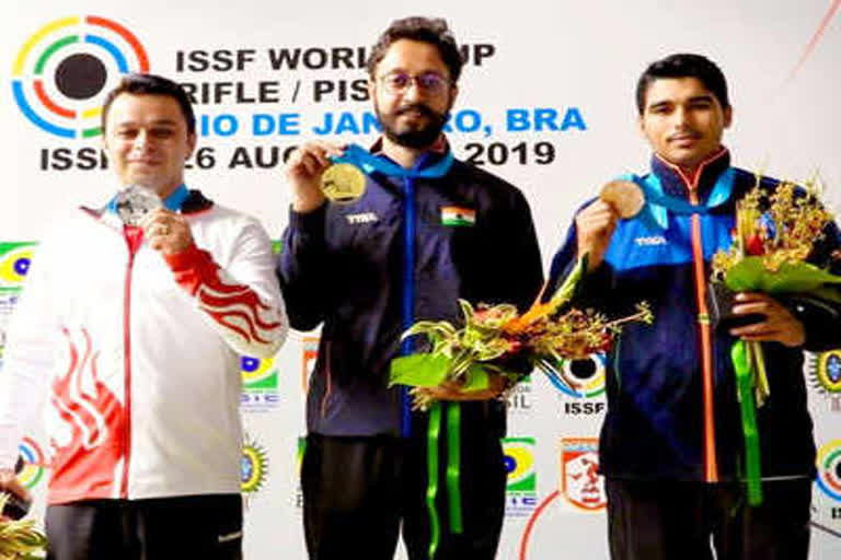 indian abhishek verma wins gold in issf world cup in brazil