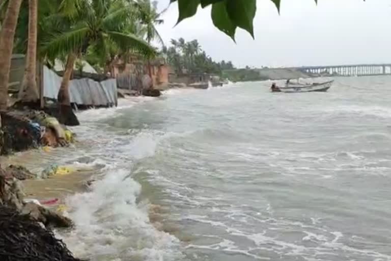 Rameshwaram sea area with outrage