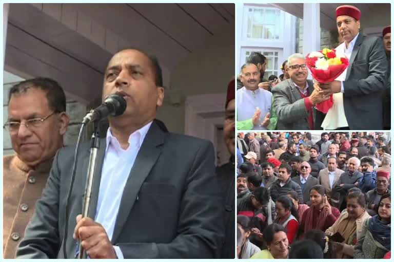 CM Jairam Thakur addresses bjp workers