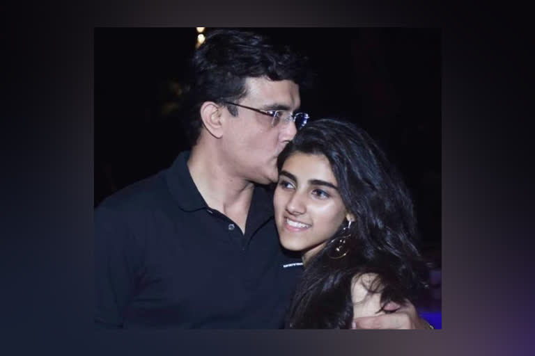 sourav gangulys daughter sana epic reply on his instagram post