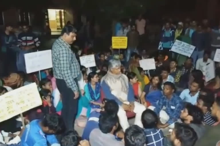 students-agitation in burdwan-university