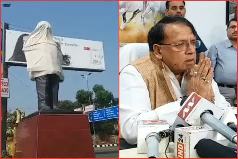 Politics on Chandra Shekhar Azad statue