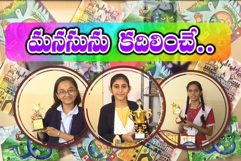 3 students select for national level drawing