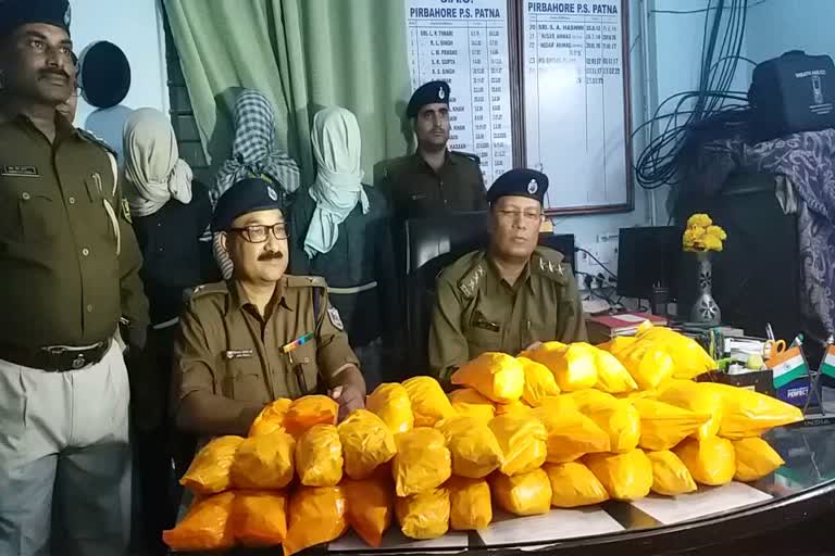 criminals arrested with 9 kg brown sugar in patna