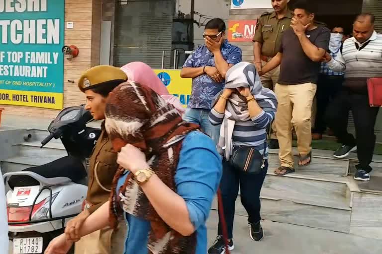 जयपुर के होटल में जिस्मफरोशी का भंडाफोड़,  Jismaphoris busted in Jaipur hotel