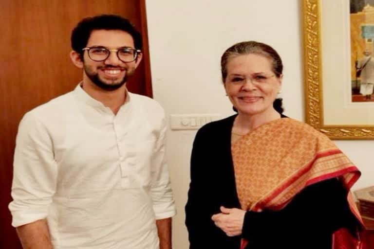 Aaditya Thackeray invite Sonia Gandhi