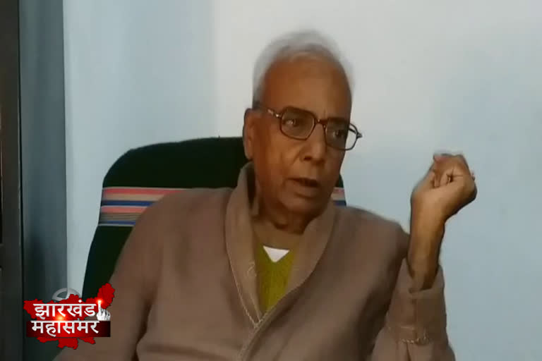 Former minister of Bihar Kamalakant Sinha  Appeals for fair vote in Dumka