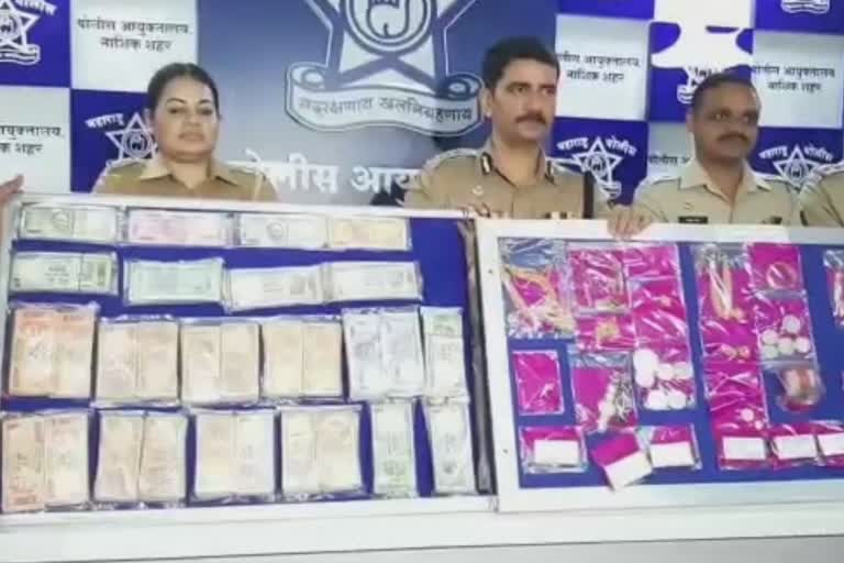 8 lakh rupees gold seized in nashik