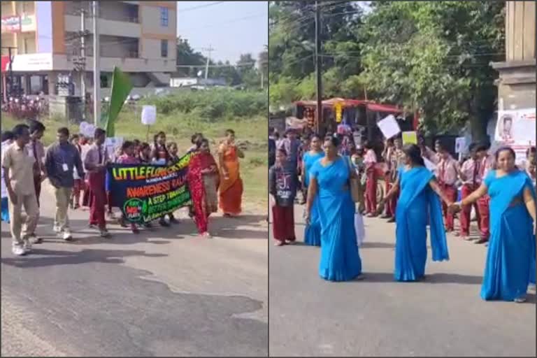 awareness rally on plastic Extermination in mandamarri