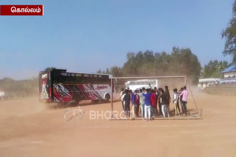 Driver arrested, bus seized as stunt show by tourist bus on school grounds goes viral