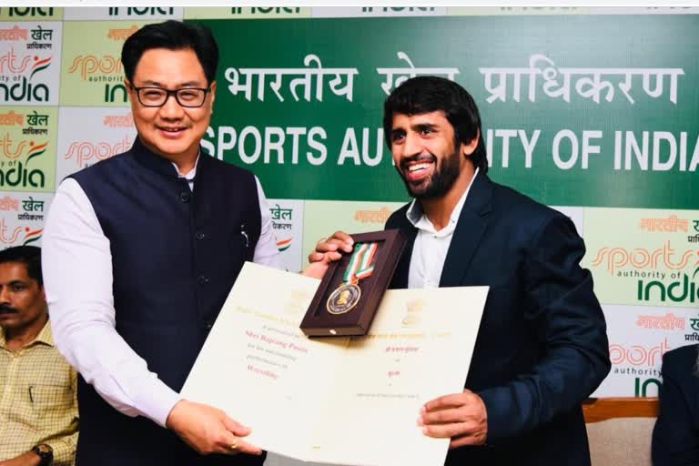 Khel Ratna award Conferred  to Bajrang Punia