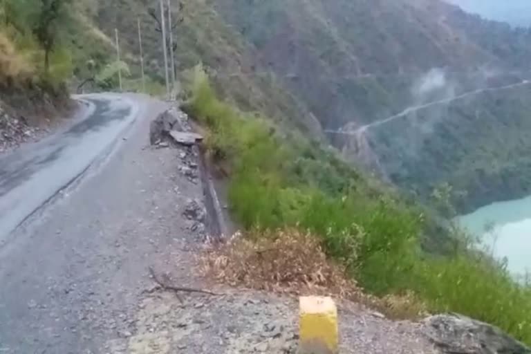 bad condition of road in karsog