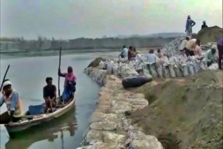 illegal sand mining in yamuna river