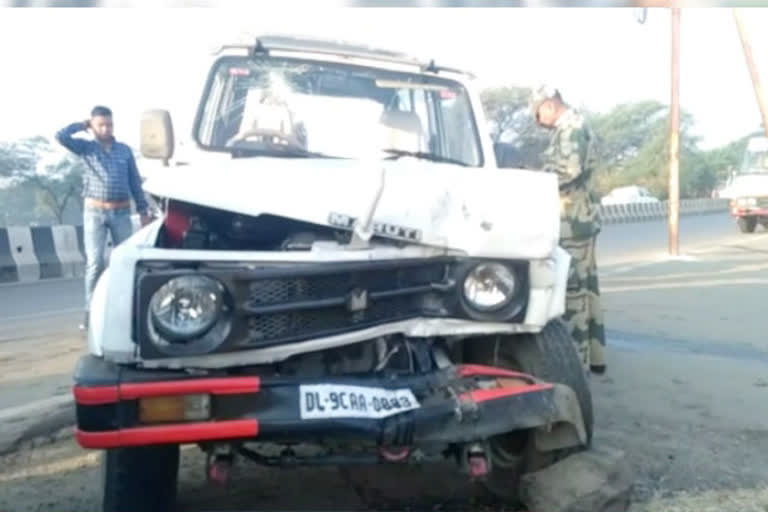 BSF vehicle hit school van