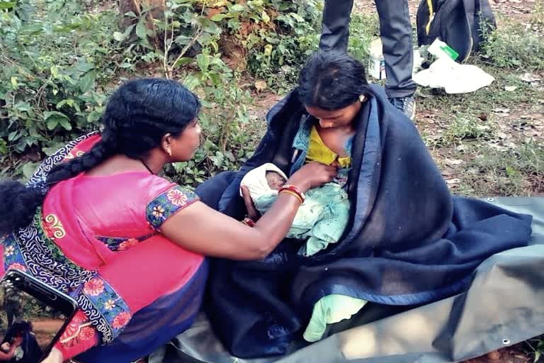 ITBP jawans delivery baby of a woman