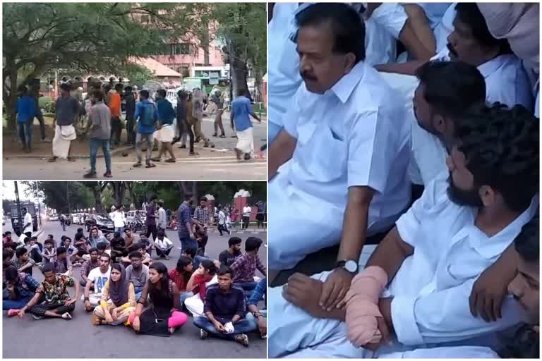 university college  sfi ksu clash  യൂണിവേഴ്‌സിറ്റി കോളജ്  എസ്‌എഫ്‌ഐ-കെഎസ്‌യു സംഘര്‍ഷം  കെഎസ്‌യു സംസ്ഥാന പ്രസിഡന്‍റ് അഭിജിത്ത്