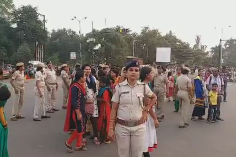 ANM workers protest in bhubaneswar