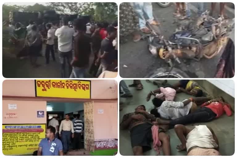 Road accident in cuttack