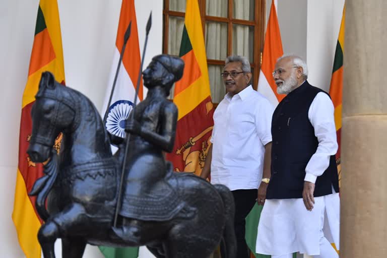 Newly sworn in Srilankan President held official bilateral talks today with Prime Minister Narendra Modi in Delhi