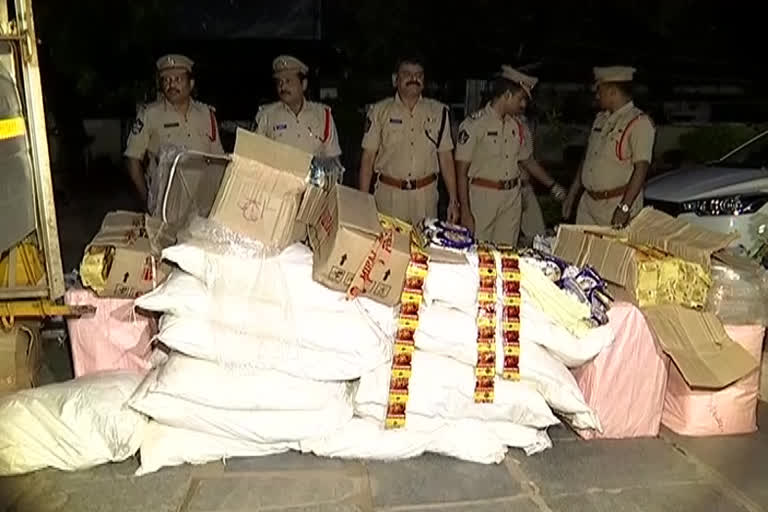 gutkha packets seaz at kadapa