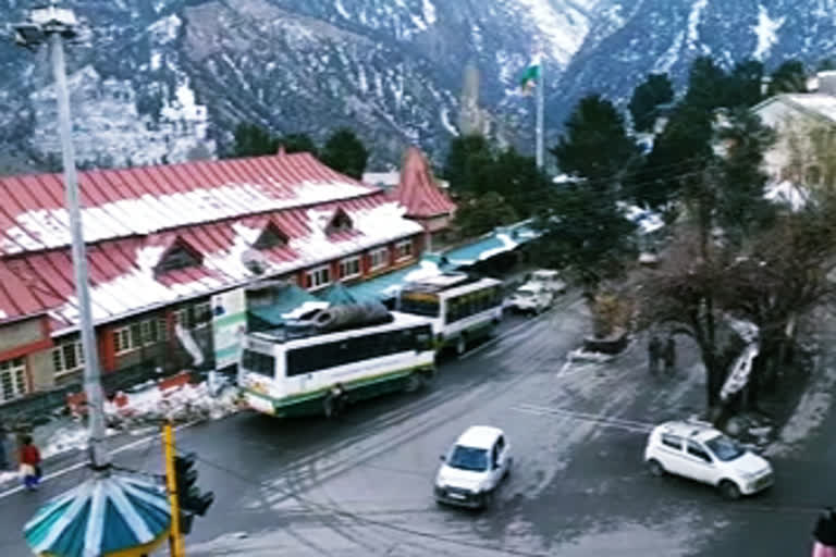 kinnaur after snowfall halted