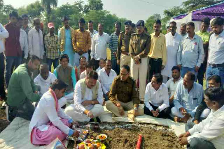 Bhoomi Poojan of HiTech Police Station