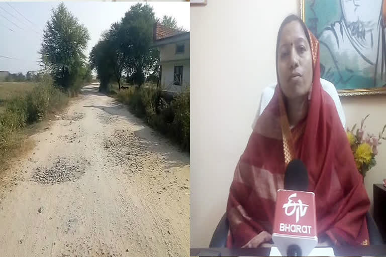 Villagers upset for the road