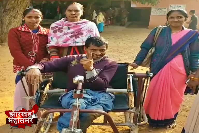 excitement among disabled voters in Latehar