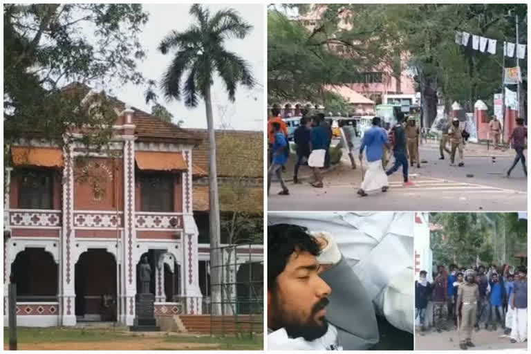 university college clash; case registered against 13 sfi activists  university college clash  യൂണിവേഴ്‌സിറ്റി കോളജ്‌ സംഘര്‍ഷം  13 എസ്.എഫ്.ഐക്കാർക്കെതിരെ കേസ്‌  thiruvananthapuram news  തിരുവനന്തപുരം  യൂണിവേഴ്‌സിറ്റി കോളജ്