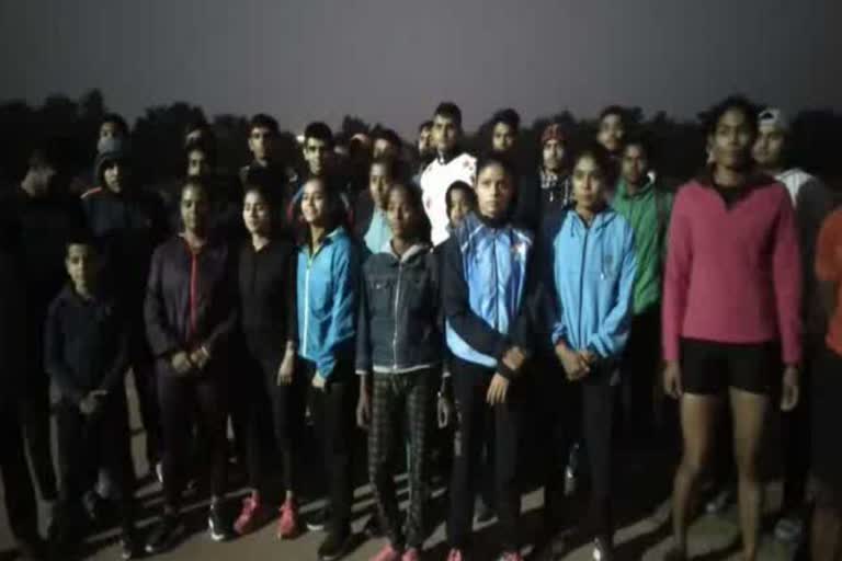 Athletic players protest against sports officer in panchkula