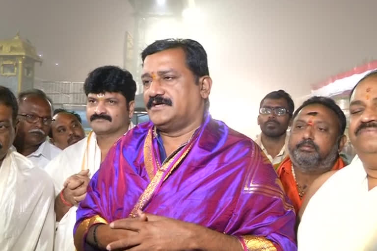 ganta srinivasarao in tirumala