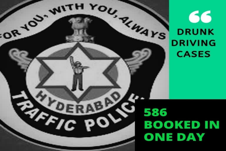 Drunk driving cases: 586 booked in one day in Hyderabad