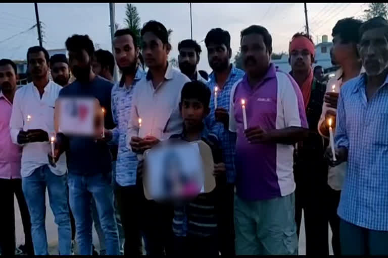 Candle march in Sukma