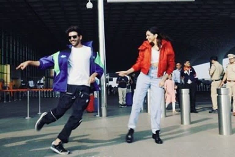 Deepika grooves with Kartik to Dheeme Dheeme at Mumbai airport