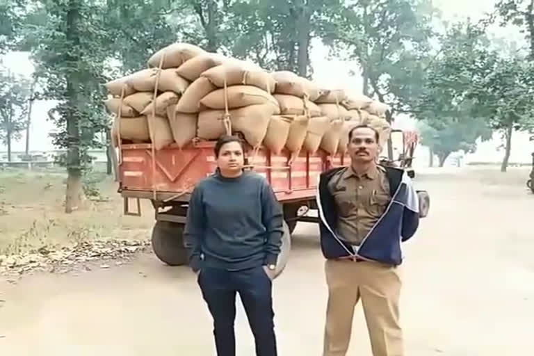 250 bags of illegal paddy caught in griaband market