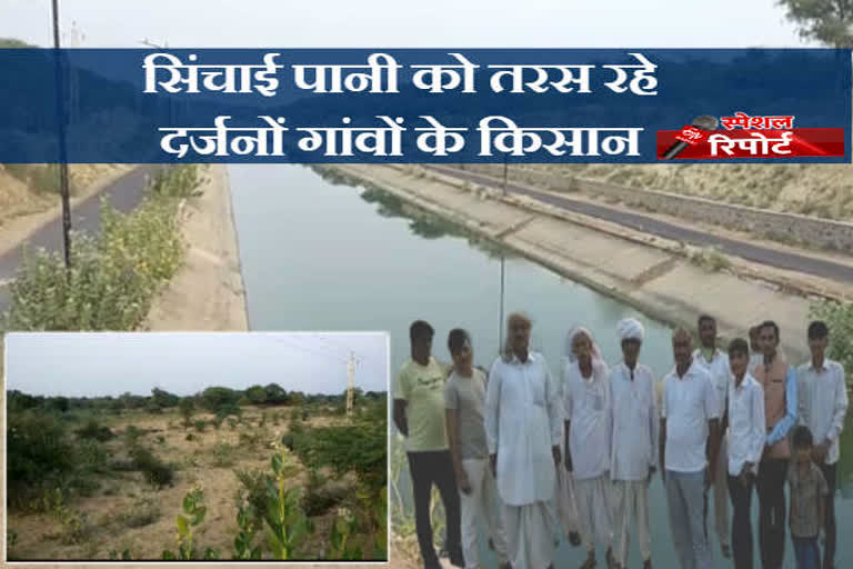 Narmada canal water, irrigation in Sanchore jalore