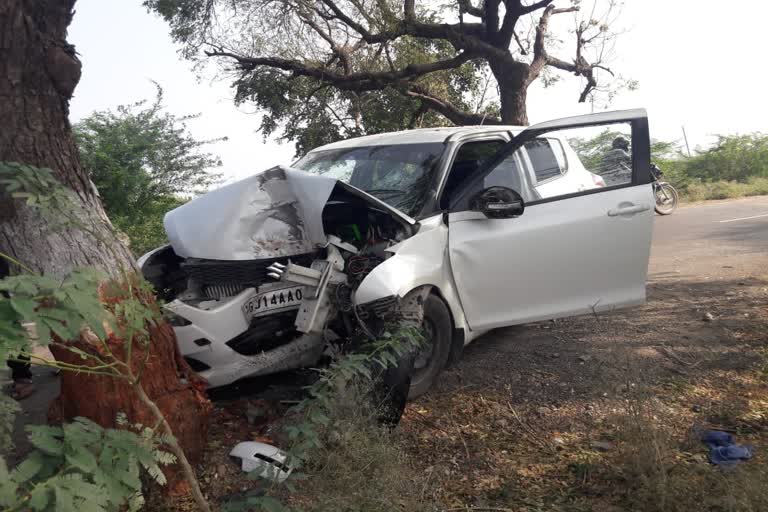 Car accident in amreli