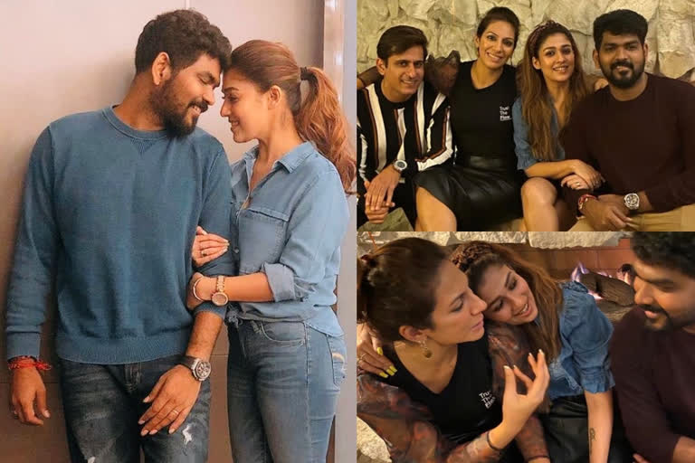 South Indian beauty Nayanthara shared some lovely moments during her recent party  വിക്കിക്ക് മുന്നില്‍ കുസൃതികാട്ടി നയന്‍സ്  തെന്നിന്ത്യന്‍ സുന്ദരി നയന്‍താര  സംവിധായകന്‍ വിഘ്നേഷ് ശിവന്‍  South Indian beauty Nayanthara