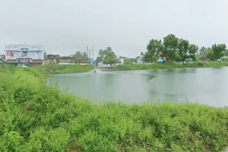 Ponds and streams overflow due to heavy rainfall