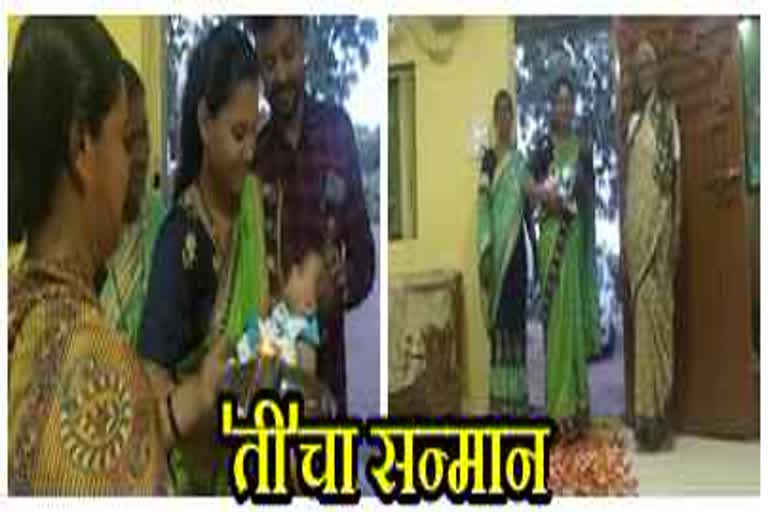 Warm welcome of new born baby in ratnagiri