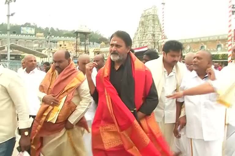 minister-mopidevi-visit-tirumala