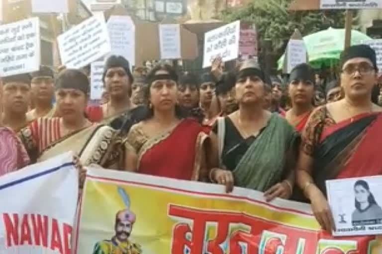 Women protested against molestation in nawada