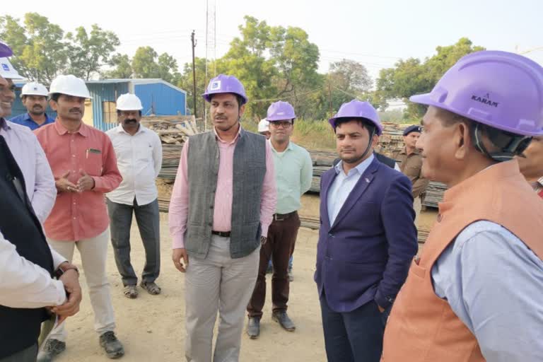 inspection of progress work of Smart city campus in ranchi