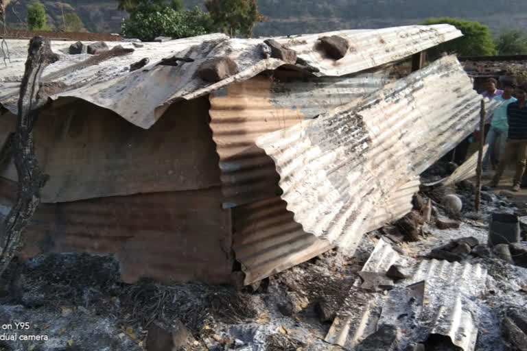 Fire breaks out in tribal-aged farmer's residence