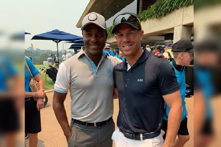 ಡೇವಿಡ್ ವಾರ್ನರ್​ ಲೇಟೆಸ್ಟ್ ನ್ಯೂಸ್,David Warner meets Brian Lara