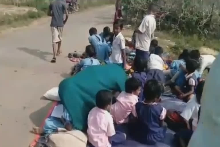 anaganwadi student strike