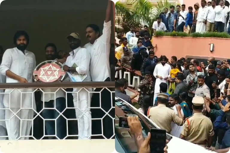 pawan kalyan takes rest at horsely hills at chittor district